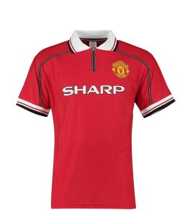 Manchester United 1998/99 Home Short Sleeve Retro Jersey