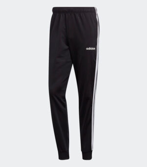 Adidas Essentials 3-Stripes Tapered Tricot Pants - Black