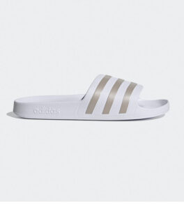 Adidas Adilette Aqua Slide White Silver side