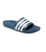 Adidas Adilette Comfort Slide Blue White Stripes 2