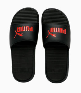 Puma Cool Cat Slide Black Red Logo