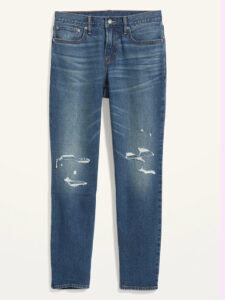 Old Navy Athletic Taper Built-In Flex Ripped Jeans for Men