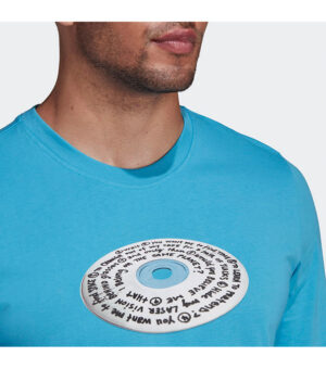 ADIDAS GRAPHIC SKY BLUE T-SHIRT FRONT
