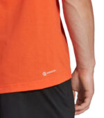 ADIDAS Workout Orange TRAINING T-Shirt side
