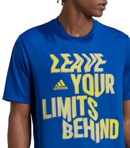 ADIDAS Aeroready Blue Training T-Shirt front