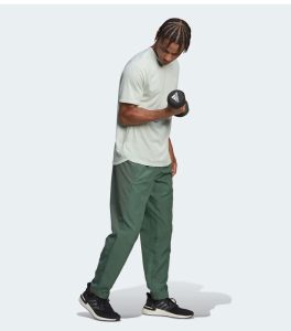 ADIDAS Aeroready Linen Green T-Shirt side