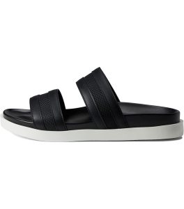 Stacy Adams Metro Double Strap Black Slide Sandal left