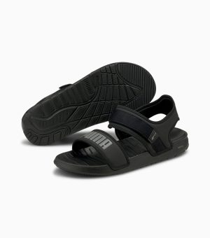 Puma Softride Black Sandals