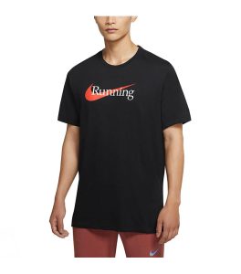 Nike Dri-Fit Run Black T-Shirt