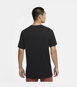 Nike Dri-Fit Run Black T-Shirt back