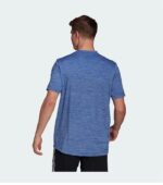 ADIDAS AEROREADY STRETCH BLUE T-SHIRT back