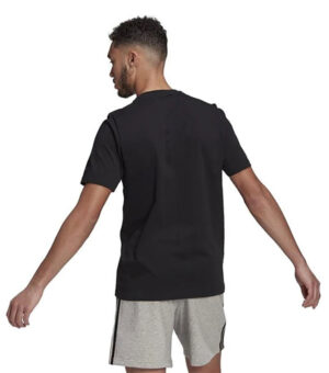 Adidas Black Men T-Shirt back