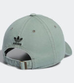 ADIDAS RELAXED STRAP SLIVER GREEN CAP BACK
