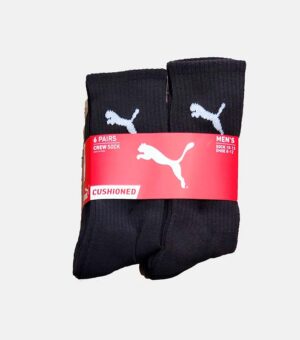 Puma Half Terry Crew Black Socks front
