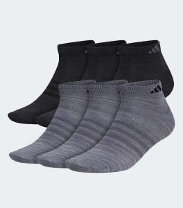 ADIDAS SUPERLITE LOW-CUT GREY SOCKS