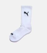 Puma Half Terry Crew Length White Socks