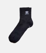 ADIDAS CUSHIONED CREW BLACK SOCKS