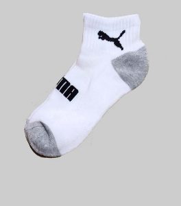 Puma Half Quarter Length White Socks