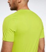 Reebok Training Acid Yellow Men T-Shirt back
