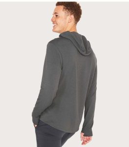 Old Navy Terry Go-Dry Gray Men Hoodie back