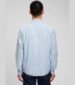 Gap Classic Oxford Cotton Blue Men Stripe Shirt back