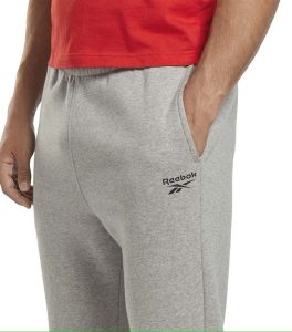 Reebok Men Light Grey Joggers side