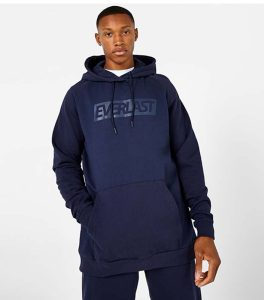 Everlast Overhead Navy Blue Logo Hoodie