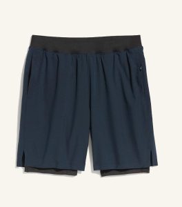 Old Navy Go 2-in-1 Workout Men Navy Blue Shorts