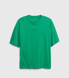 GAP Relaxed Logo Green T-Shirt