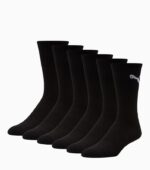 Puma Half-Terry Crew-Length Black Socks