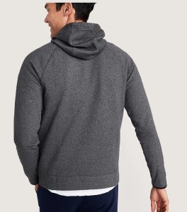 Old Navy Dynamic Fleece Pullover Grey Men Hoodie Back