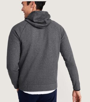 Old Navy Dynamic Fleece Pullover Grey Men Hoodie Back
