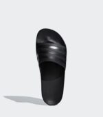 ADIDAS ADILETTE AQUA MEN BLACK SLIDES FRONT