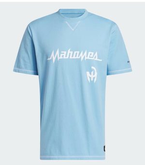 ADIDAS MAHOMES BLUE 80 GRAPHIC MEN T-SHIRT