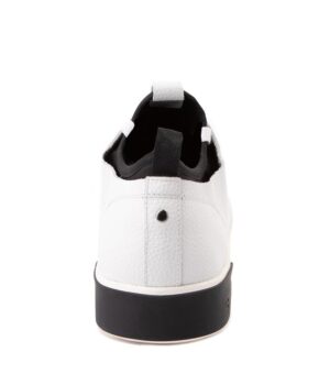 Strauss And Ramm Athletic Lace Up Casual White Shoe back