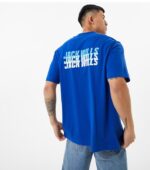 Jack Wills Sport Stack Blue Logo Tee-Shirt back