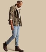 BANANA REPUBLIC ATHLETIC-FIT TRAVEL STONE WASH JEAN SIDE