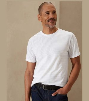 BANANA REPUBLIC PREMIUM WASH WHITE T-SHIRT