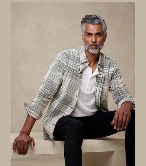 BANANA REPUBLIC FINE WALE CORDUROY SHIRT