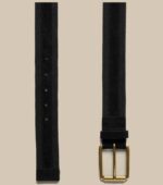 BANANA REPUBLIC MIXED MEDIA CANVAS BLACK MEN BELT FRONT