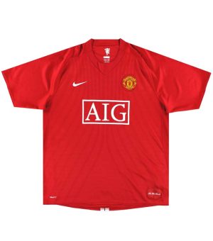MANCHESTER UNITED 2007/09 HOME RETRO JERSEY