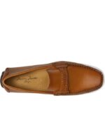 Massimo Matteo Woven Strap Brown Driver Shoe front