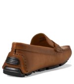 Massimo Matteo Woven Strap Brown Driver Shoe back