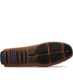 Massimo Matteo Woven Strap Brown Driver Shoe under