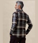 BANANA REPUBLIC SLIM LIGHTWEIGHT FLANNEL SHIRT BACK