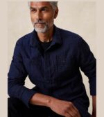 BANANA REPUBLIC INDIGO SHIRT FRONT