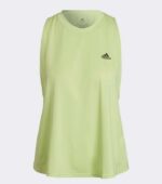 ADIDAS RUN ICONS 3 BAR LEMON TANK TOP