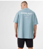 Everlast Script Grey Blue T-Shirt Back