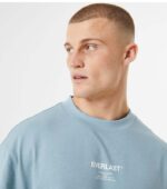 Everlast Script Grey Blue T-Shirt up