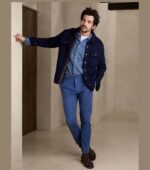 BANANA REPUBLIC SKINNY LIVED-IN BLUE CHINOS